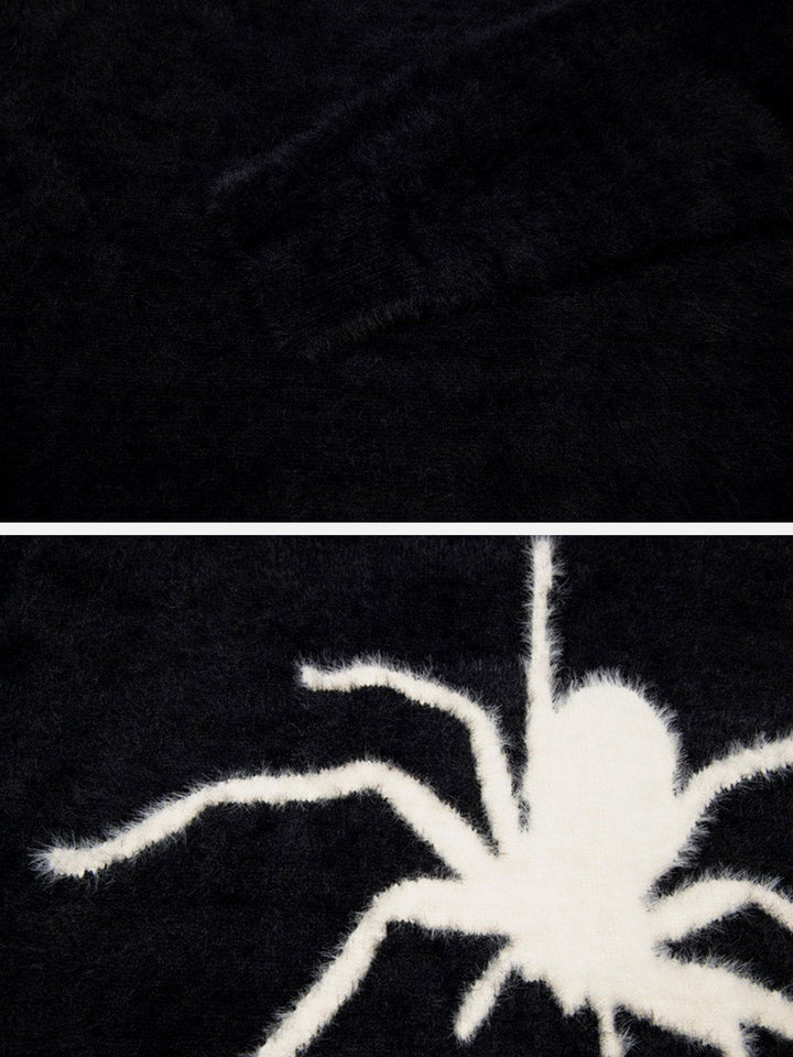 Spider Knit Mohair Sweater-rimiro.com