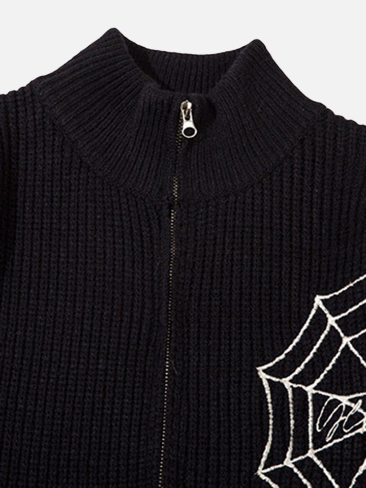 Spider Loose Sweater Coat-rimiro.com