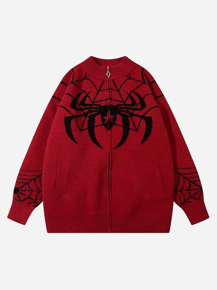 Spider Loose Sweater Coat-rimiro.com