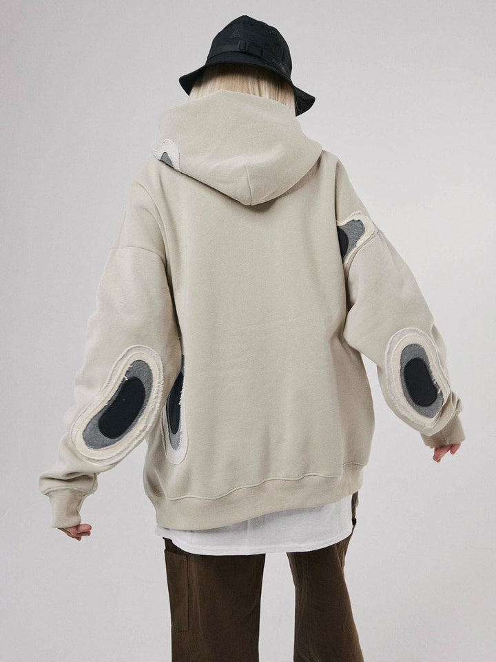 Spot Patchwork Hoodie-rimiro.com