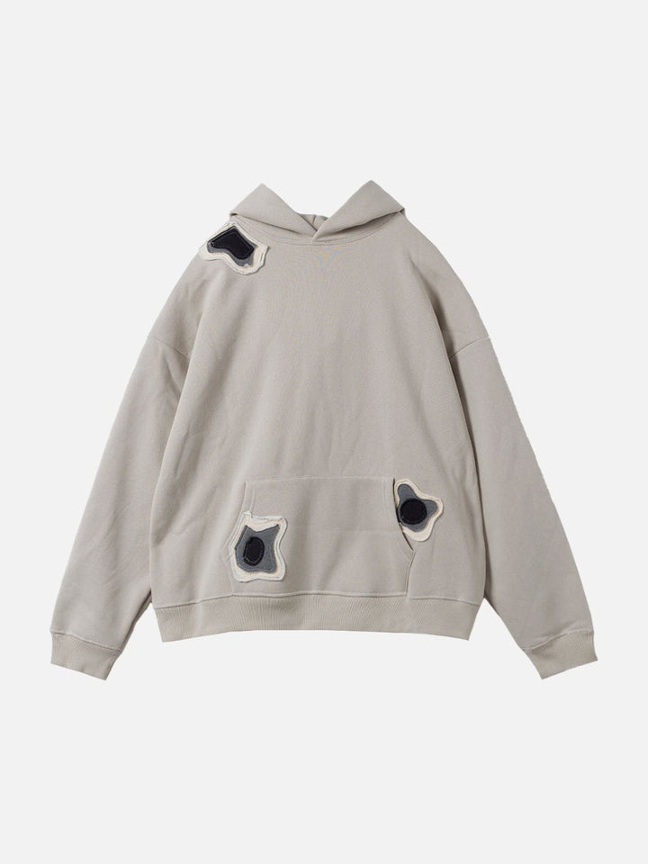 Spot Patchwork Hoodie-rimiro.com