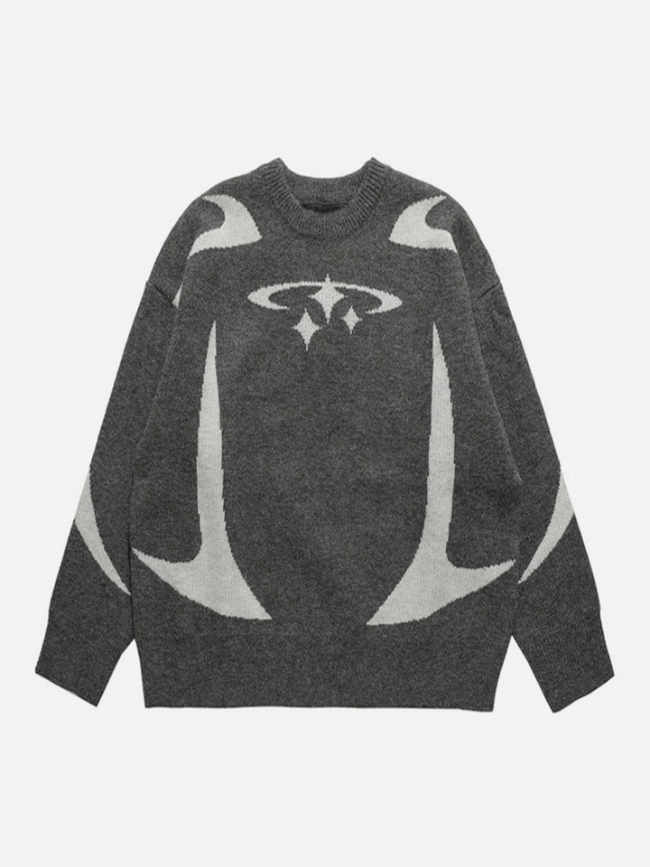 Star Pattern Sweater-rimiro.com