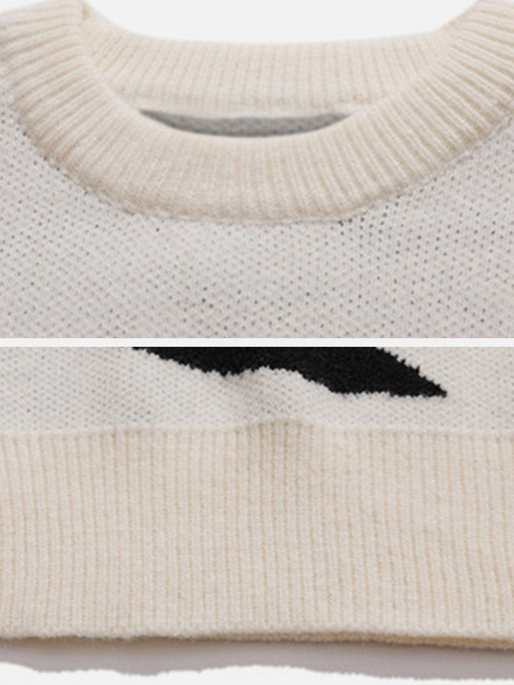 Star Pattern Sweater-rimiro.com
