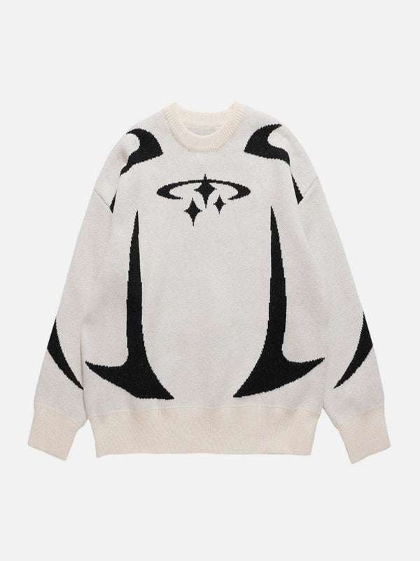 Star Pattern Sweater-rimiro.com