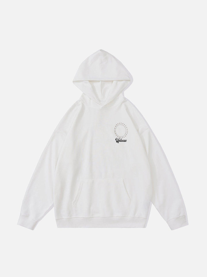 Sunshine Mountain Letter Foam Hoodie-rimiro.com