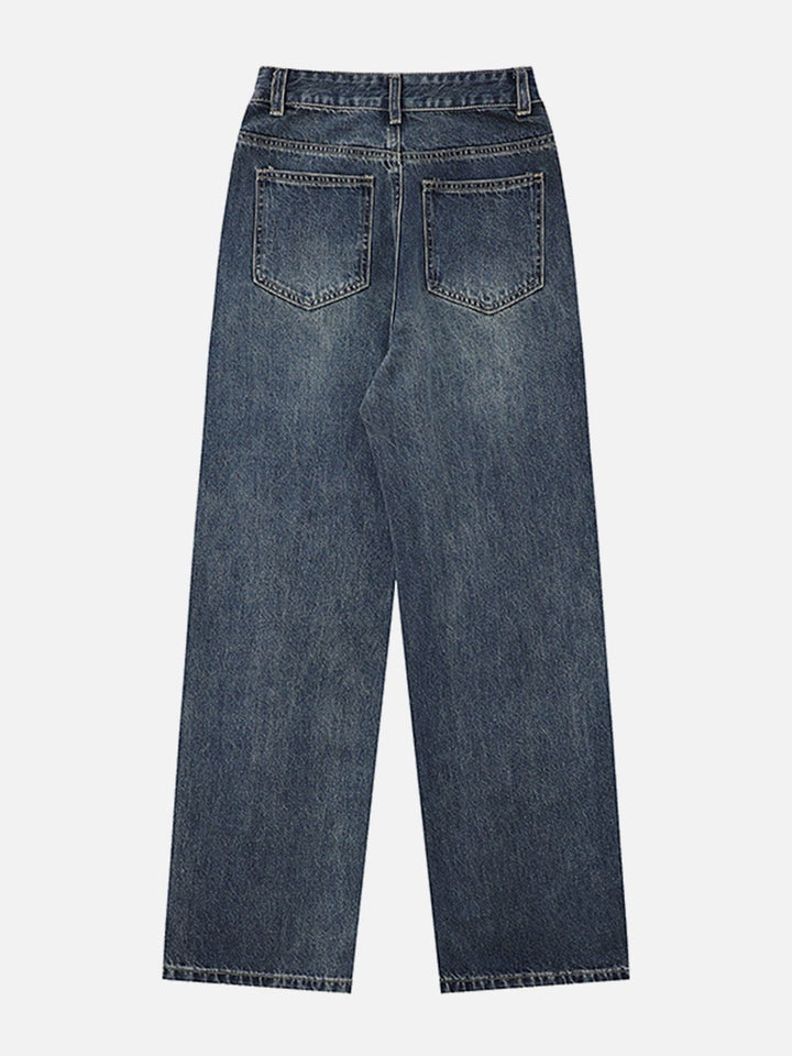 Tassel Pocket Patchwork Jeans-rimiro.com