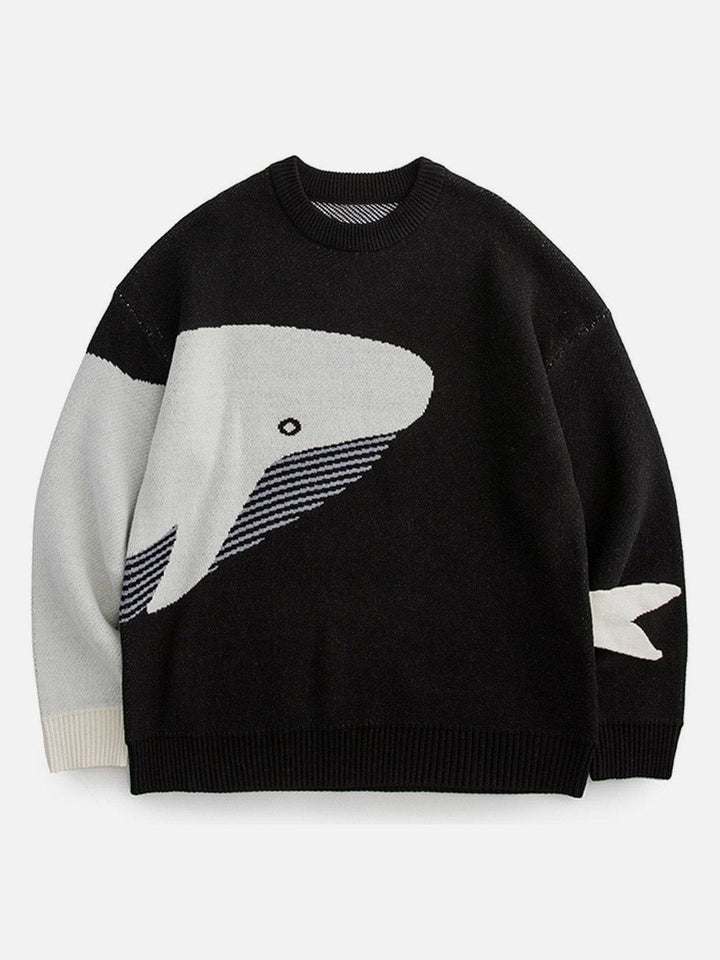 The Loneliest Whale Knit Sweater-rimiro.com