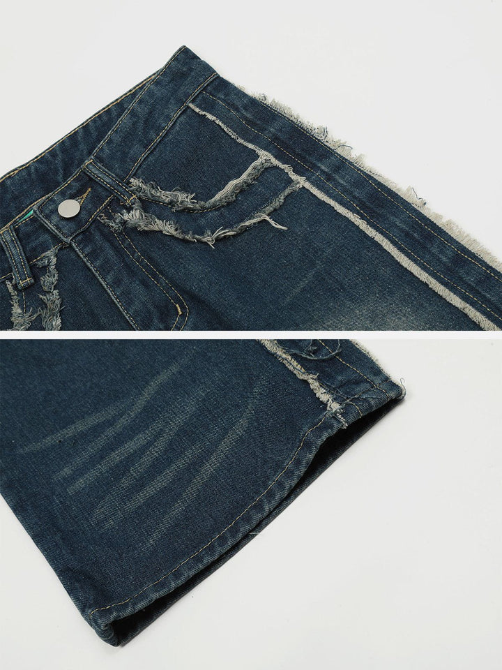 Vintage Fringe Jeans-rimiro.com
