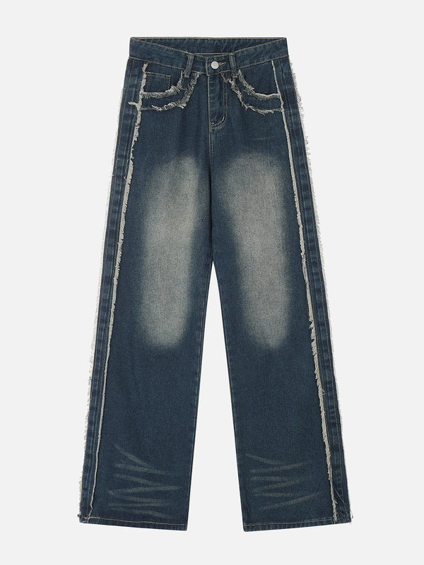 Vintage Fringe Jeans-rimiro.com