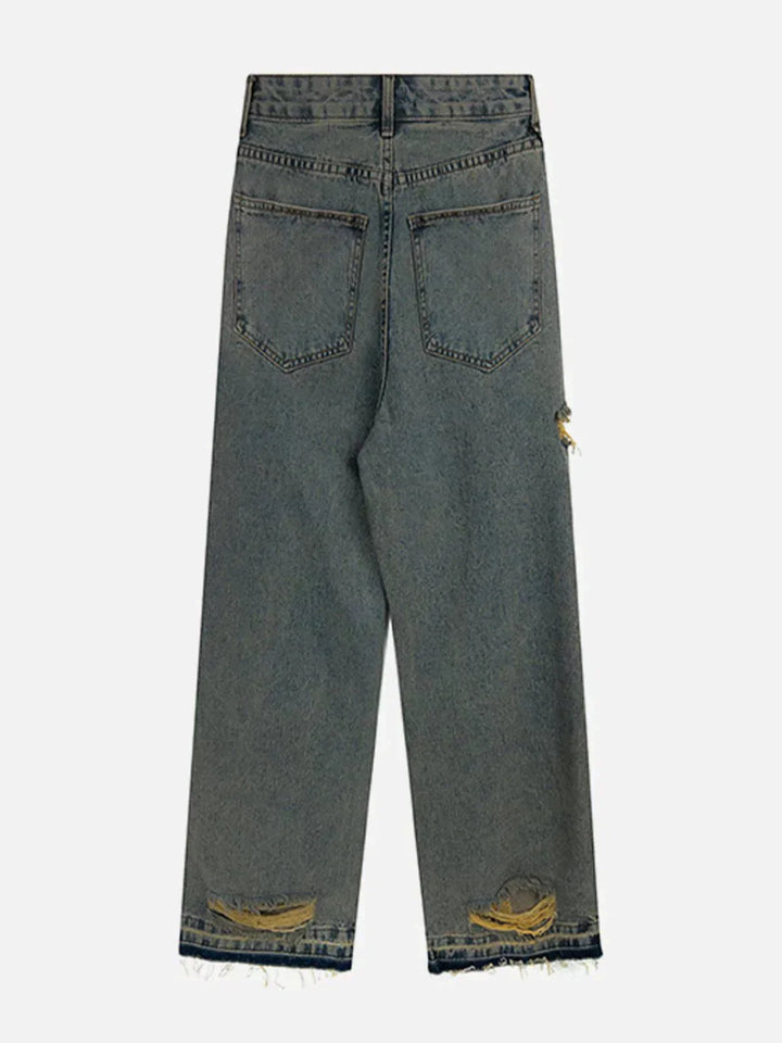 Vintage Hole Jeans-rimiro.com