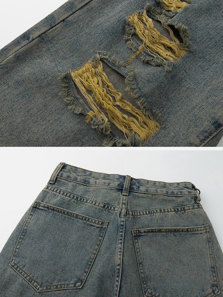 Vintage Hole Jeans-rimiro.com