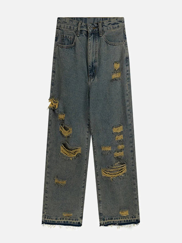 Vintage Hole Jeans-rimiro.com