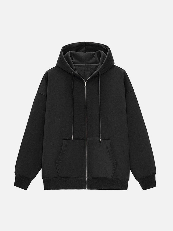 ZIP UP Solid Color Hoodie-rimiro.com
